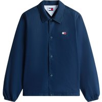 Tommy Jeans Logo Twill Overshirt - Navy - XS