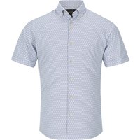 6th Sense Short Sleeve Printed Shirt Per 19 - White - M