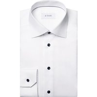Eton Solid Signature Twill Formal Shirt - White - 16