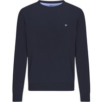 Fynch Hatton Fine Knit Crew Neck Sweater - Navy - L