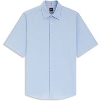 Boss Rash Cotton Oxford SS Shirt - Blue - M