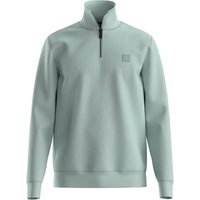 Boss Zetrust Cotton-Terry Half Zip Sweatshirt - Mint - M