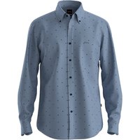 Boss Rickert_M Long Sleeve Patterned Shirt - Blue - M