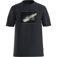 Boss Te_Dj Print T-shirt - Black - L