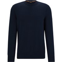 Boss Asac_C Knitted-Cotton Sweater - Navy - L
