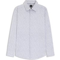 Boss H-Hank-K Slim Fit Printed Shirt - Blue - M