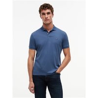 Tommy Hilfiger Liquid Cotton Interlock Knit Polo Shirt - Sea Blue - S