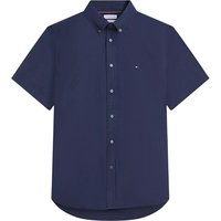 Tommy Hilfiger Short Sleeve Poplin Button Down Shirt - Navy - S