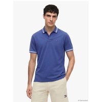 Tommy Jeans Regular Fit Tipped Polo Shirt - Blue - L
