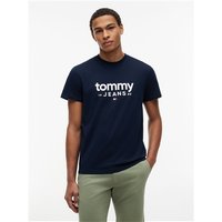 Tommy Jeans Logo Slim Fit Graphic T-Shirt - Navy - S