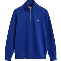 Gant Reg Shield Half Zip Sweatshirt - Bright Blue - S