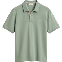 Gant Reg Contrast Pique Ss Polo - Green - M