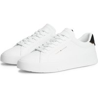 Tommy Hilfiger Court Leather Detail Trainers - White - 44