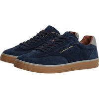 Tommy Hilfiger New York Label Luxe Suede Trainers - Navy - 42