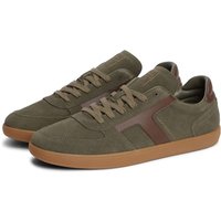 Tommy Hilfiger Tribeca Suede Mixed Texture Trainers - Green - 41