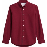 Tommy Hilfiger Solid Heritage Button Down Oxford Shirt - Wine - L