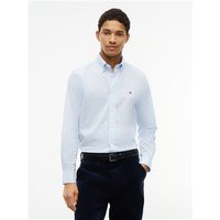 Tommy Hilfiger Flex Poplin Gingham Shirt - Blue - 2XL