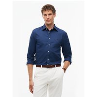 Tommy Hilfiger Dobby Structure Regular Fit Shirt - Navy - S