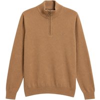 Barbour Cotton Half Zip Knitted Jumper - Sandstone Beige - M