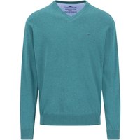 Fynch Hatton V-Neck Superfine Sweater - Aqua Green - L
