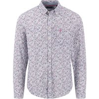 Fynch Hatton Flower Print B.D. Cotton Shirt - Pink - M