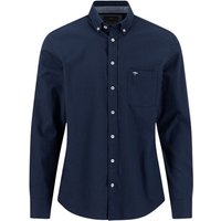 Fynch Hatton Premium Flannel B.D. Shirt - Navy - M