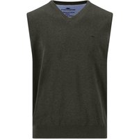 Fynch Hatton Slipover Superfine Vest Sweater - Green - XL