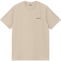 Carhartt S/S Script Embroidery T-Shirt - Beige - L