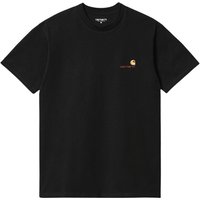 Carhartt S/S American Script T-Shirt - Black - M