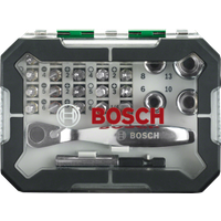 Set de 26 piezas para atornillar con vasos de carraca bosch