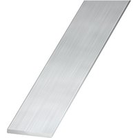 Perfil liso de aluminio 250 x 5 x 0,3 cm