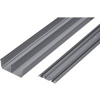 Kit guías correderas plata 180 cm