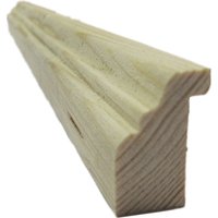 Remate madera natural 300 x 3,3 x 2,3 cm