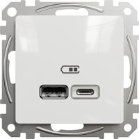 Cargador usb tipo a/c 2,4a blanco new sedna schneider