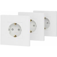 Pack 3 bases schuko blanco schneider