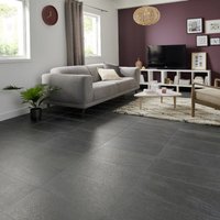 Suelo porcelánico piedra antracita 30x60cm c1 natural