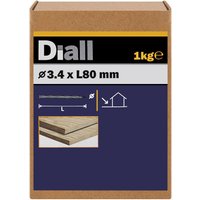 Clavo torcido galvanizado 3,4x80 mm diall 1 kg