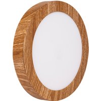 Downlight led redondo efecto madera 22cm allinone