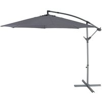 Parasol excéntrico malta gris 253xø298cm