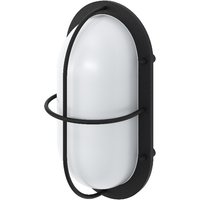 Aplique exterior oval negro pinusa