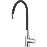 Grifo de cocina flexible negro