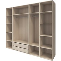 Armario completo homny 4 columnas roble 2,5 m