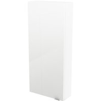 Mueble de baño auxiliar suspendido idalie color blanco 90x40x15cm
