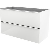 Mueble de baño suspendido idalie color blanco 100cm