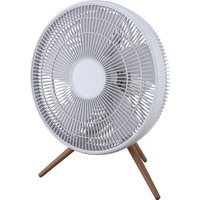 Ventilador sobremesa con madera