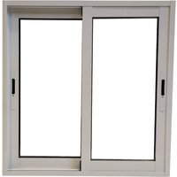 Ventana aluminio corredera blanco 120x120 cm