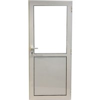 Balconera aluminio practicable llave derecha 200x80 cm geom