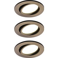 Pack 3 empotrables led orientables 600 lúmenes