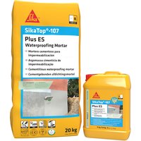 Mortero de impermeabilización sikatop 107 plus 20kg+5kg