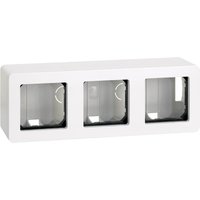 Caja superficie c/marco 3 elem blanco